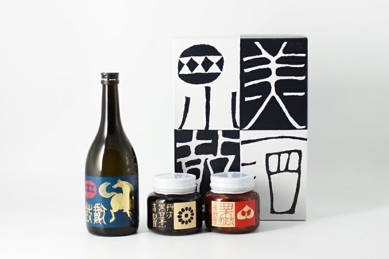 慶鼓セット (けいこせっと) 720ml 干支ラベルと栗渋皮煮と黒豆煮