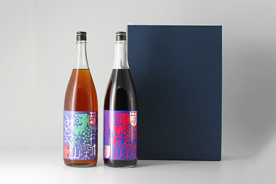 深山ぶどう赤白飲み較べセット 1800ml 2本 リキュールセット 丹波酒蔵直送 小鼓 ドットコム